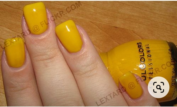 Nail polish swatch / manicure of shade Sinful Colors Canary Yellow