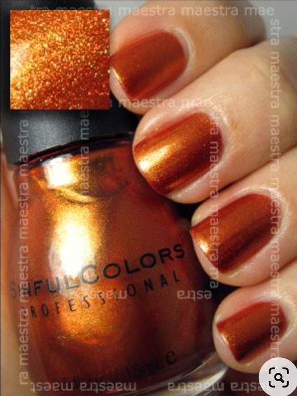 Nail polish swatch / manicure of shade Sinful Colors Color Scare
