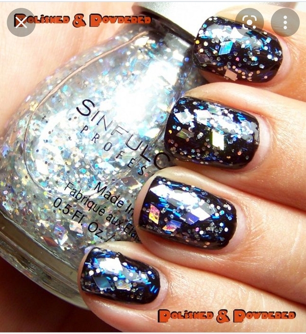 Nail polish swatch / manicure of shade Sinful Colors Crystal Clear