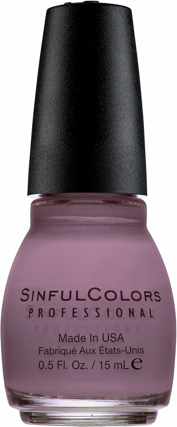 Nail polish swatch / manicure of shade Sinful Colors Mauvelous