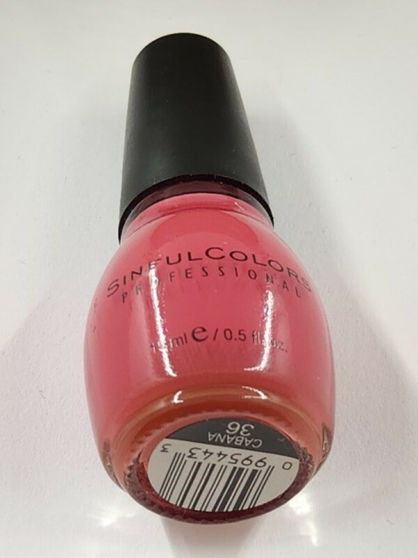 Nail polish swatch / manicure of shade Sinful Colors Cabana