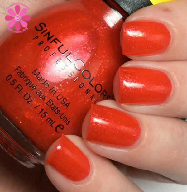 Nail polish swatch / manicure of shade Sinful Colors Horizon Shine