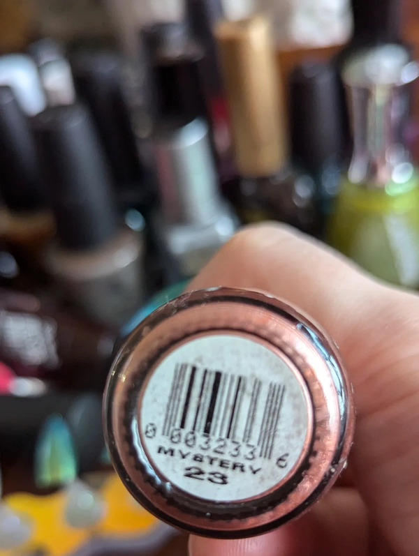 Nail polish swatch / manicure of shade Sinful Colors Mystery