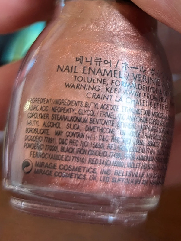 Nail polish swatch / manicure of shade Sinful Colors Mystery