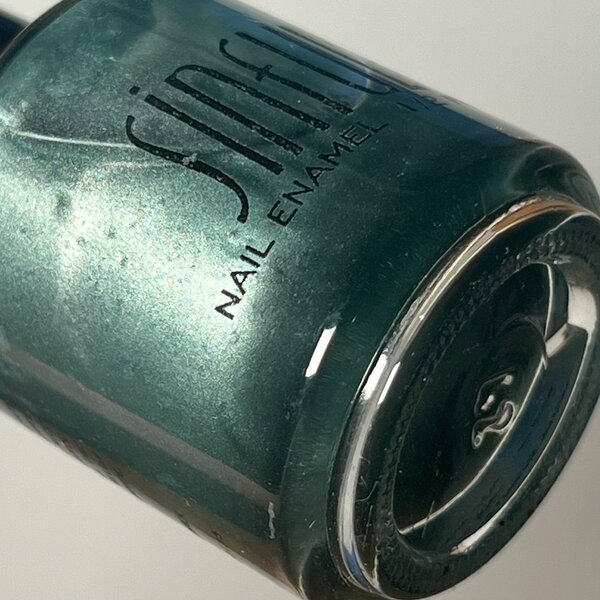 Nail polish swatch / manicure of shade Sinful Colors Green Bean