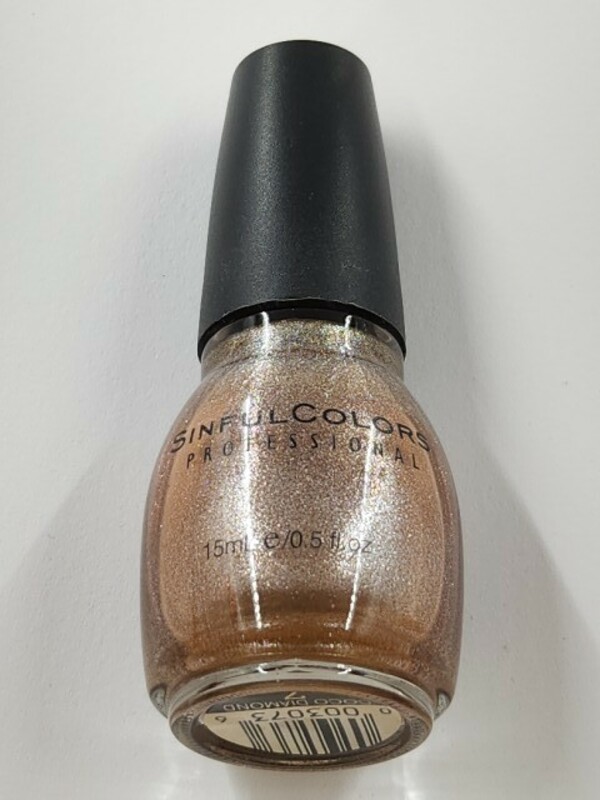 Nail polish swatch / manicure of shade Sinful Colors Coco Diamond