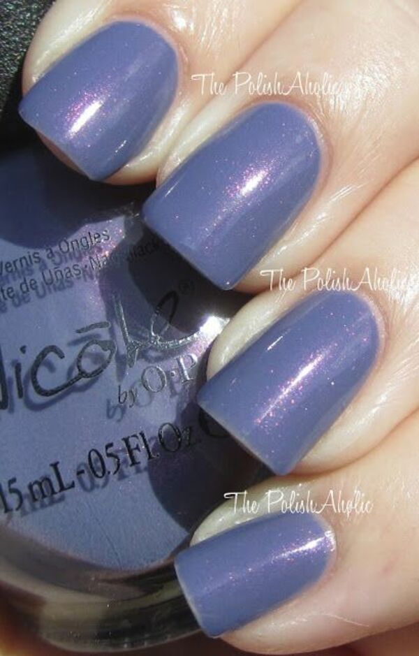 Nail polish swatch / manicure of shade Nicole by OPI Back to Reality TV