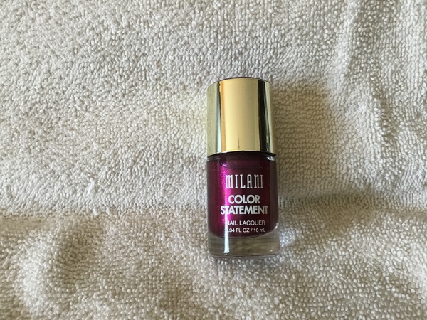 Nail polish swatch / manicure of shade Milani Sugar Plum