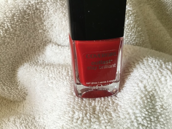 Nail polish swatch / manicure of shade CoverGirl Red Revenge