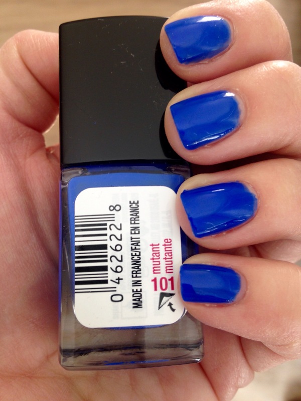Nail polish swatch / manicure of shade CoverGirl Mutant