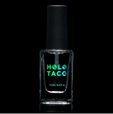 Nail polish swatch / manicure of shade Holo Taco Peely Base
