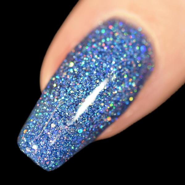 Nail polish swatch / manicure of shade Holo Taco Frost Light