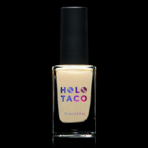 Nail polish swatch / manicure of shade Holo Taco Smoothing Base