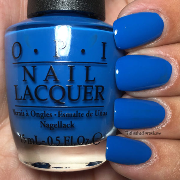 Nail polish swatch / manicure of shade OPI Super Trip-i-cal-fiji-istic