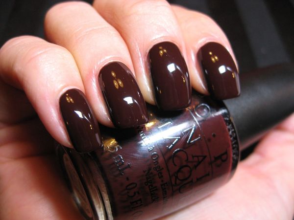 Nail polish swatch / manicure of shade OPI Suzy Say Da!