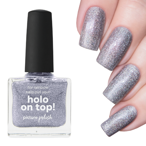 Nail polish swatch / manicure of shade piCture pOlish Holo on Top!