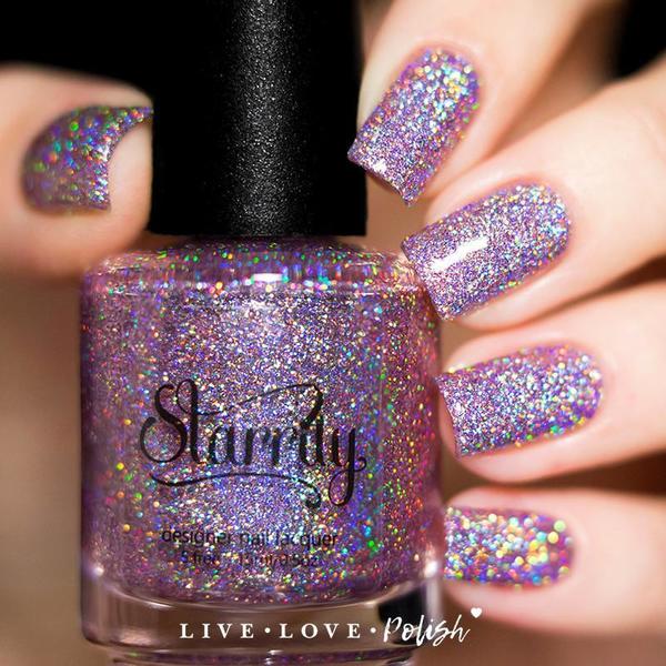 Nail polish swatch / manicure of shade Starrily Menchie the Cat