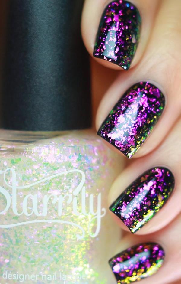 Nail polish swatch / manicure of shade Starrily Pandora's Box