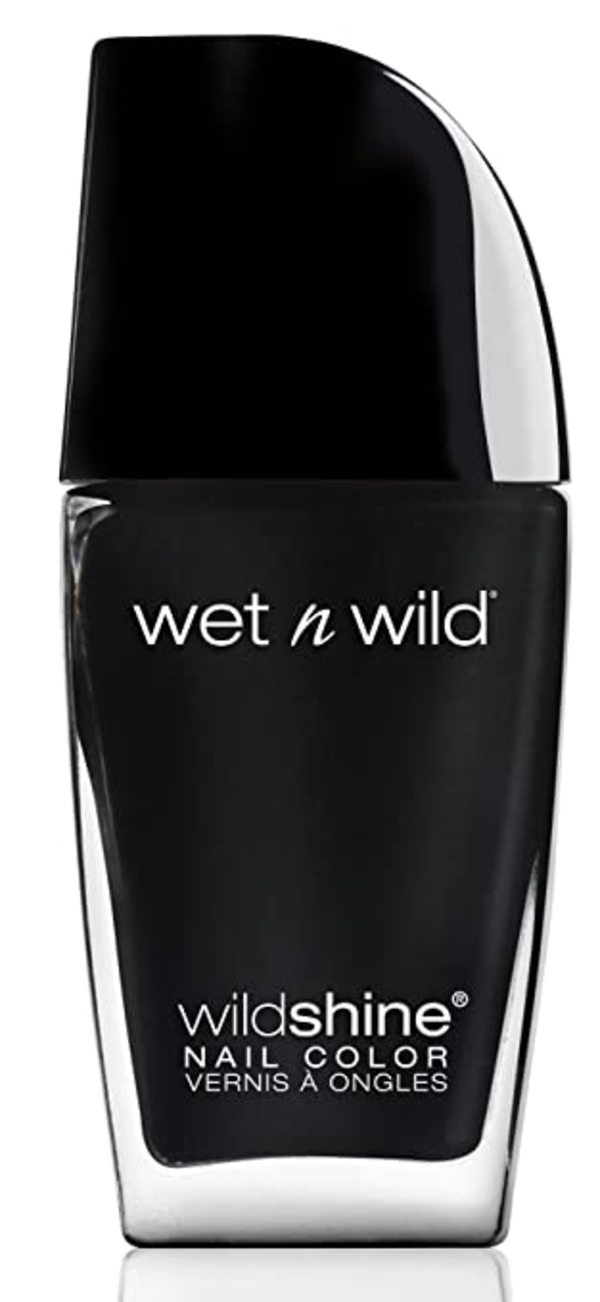 Nail polish swatch / manicure of shade wet n wild Black Crème