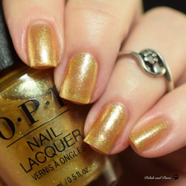 Nail polish swatch / manicure of shade OPI Dazzling Dew Drop