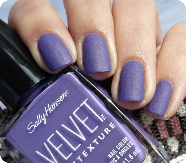 Nail polish swatch / manicure of shade Sally Hansen Velour