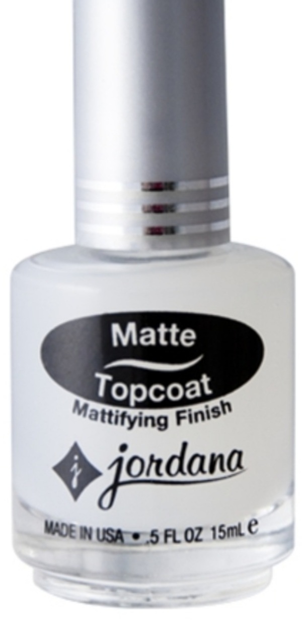 Nail polish swatch / manicure of shade Jordana Matte Top Coat
