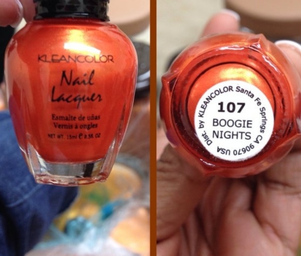 Nail polish swatch / manicure of shade Kleancolor Boogie Nights