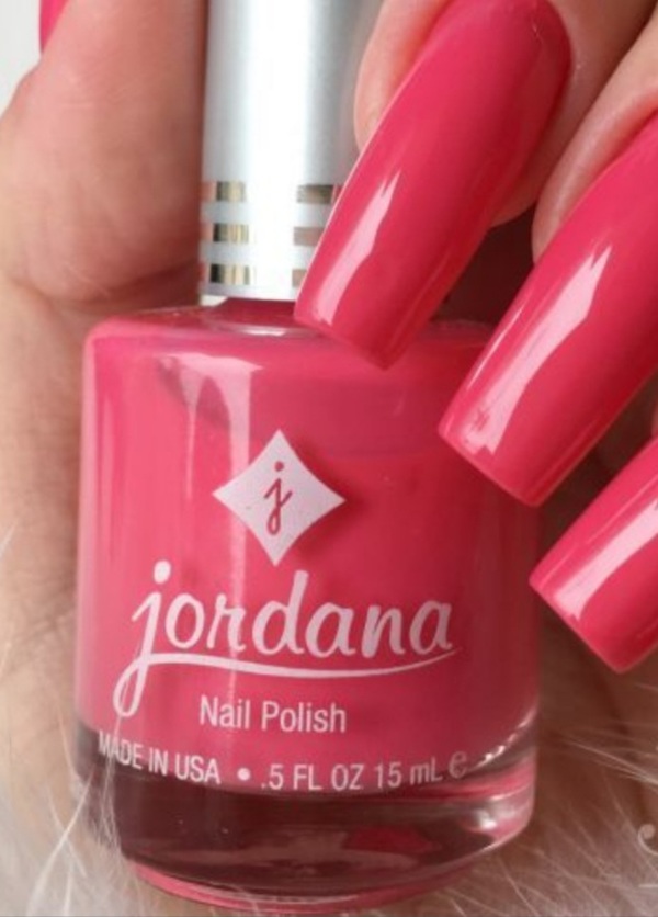 Nail polish swatch / manicure of shade Jordana Pink Flare