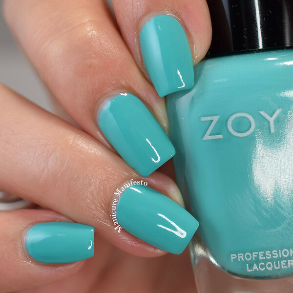 Nail polish swatch / manicure of shade Zoya Harbor