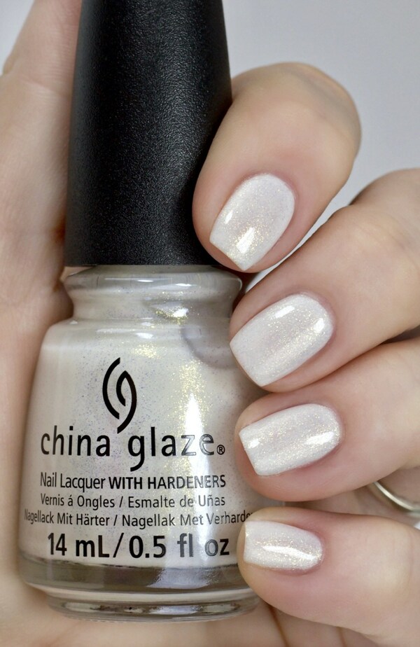 Nail polish swatch / manicure of shade China Glaze Hey, Chardonnay, Hey