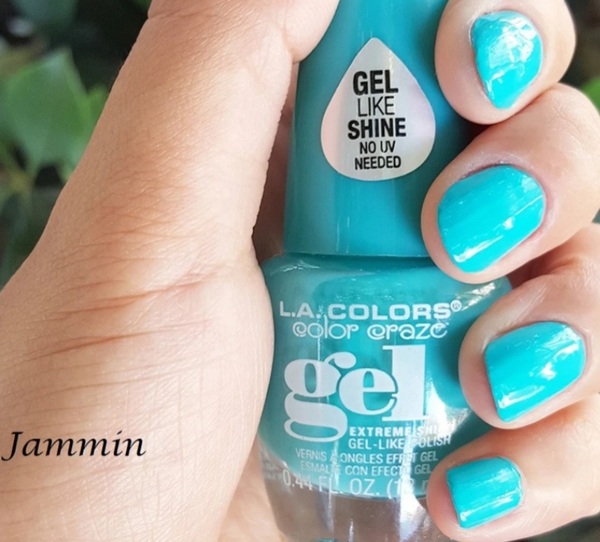 Nail polish swatch / manicure of shade L.A. Colors Jammin