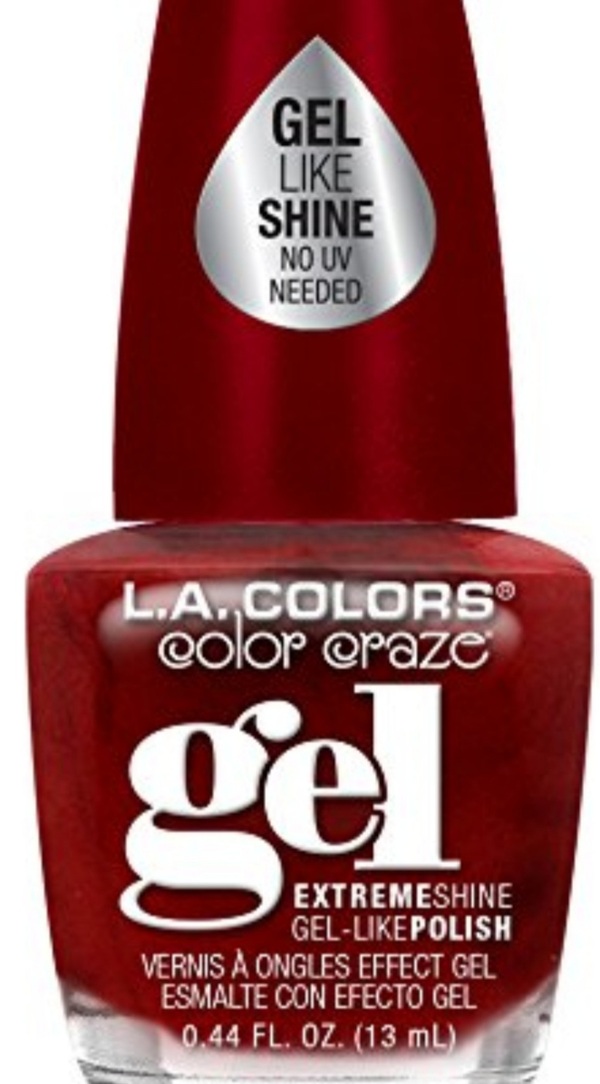 Nail polish swatch / manicure of shade L.A. Colors Red Carpet Ready
