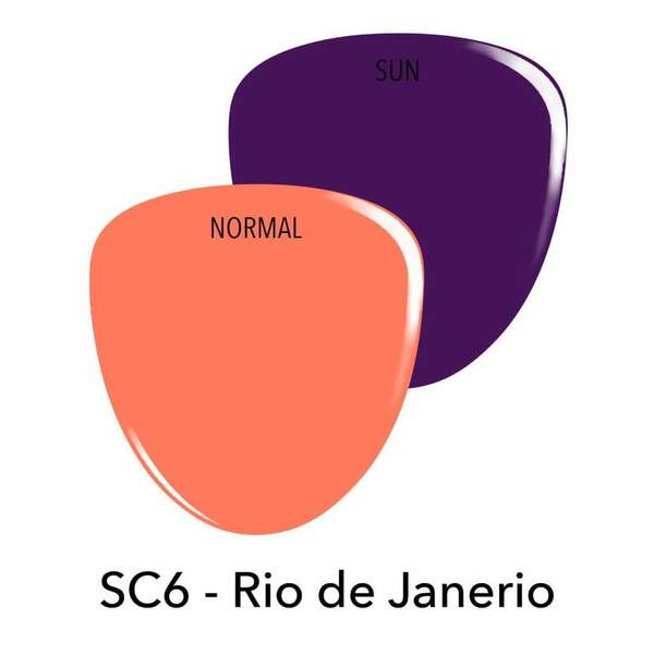 Nail polish swatch / manicure of shade Revel Rio De Janerio
