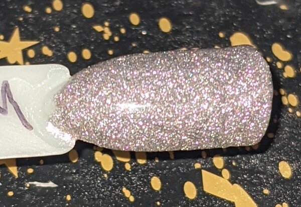 Nail polish swatch / manicure of shade Sparkle and Co. Who Run the World