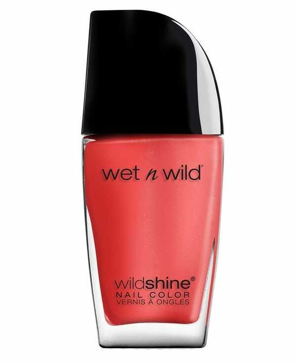 Nail polish swatch / manicure of shade wet n wild Grasping at Strawberries