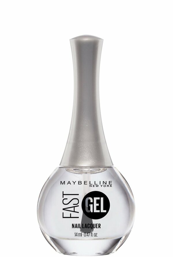 Nail polish swatch / manicure of shade Maybelline Topcoat