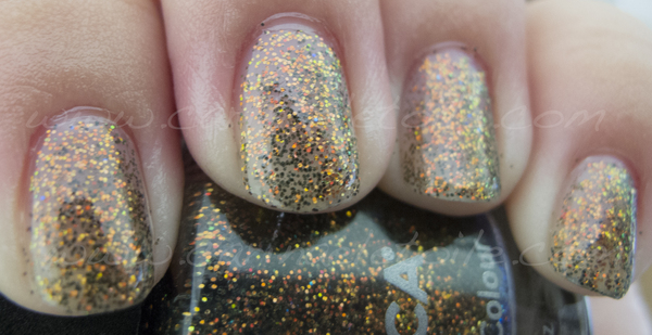 Nail polish swatch / manicure of shade Jessica Glitterati