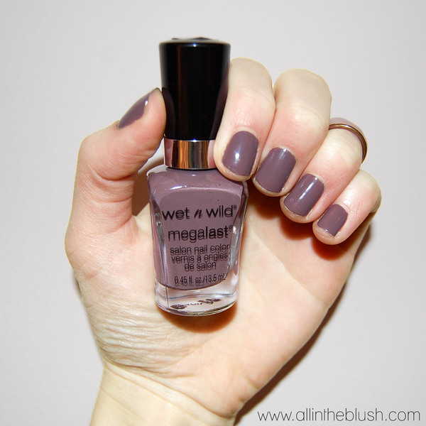 Nail polish swatch / manicure of shade wet n wild Wet Cement