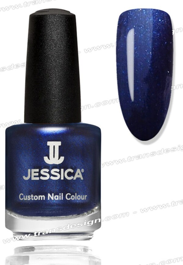 Nail polish swatch / manicure of shade Jessica Majesty Blue