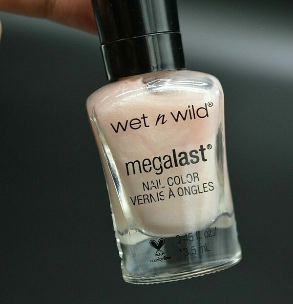 Nail polish swatch / manicure of shade wet n wild Pinky Sweet