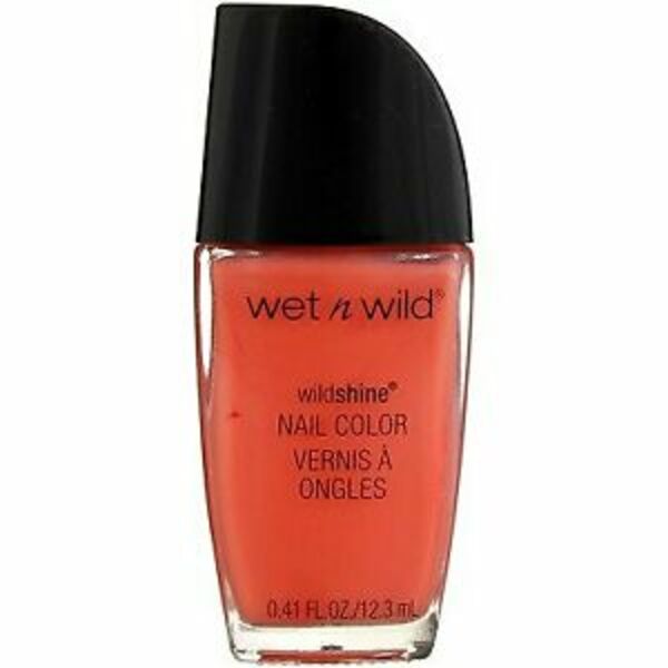 Nail polish swatch / manicure of shade wet n wild Blazed
