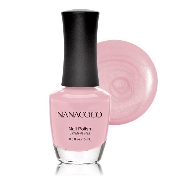 Nail polish swatch / manicure of shade Nanacoco Pinky Pink