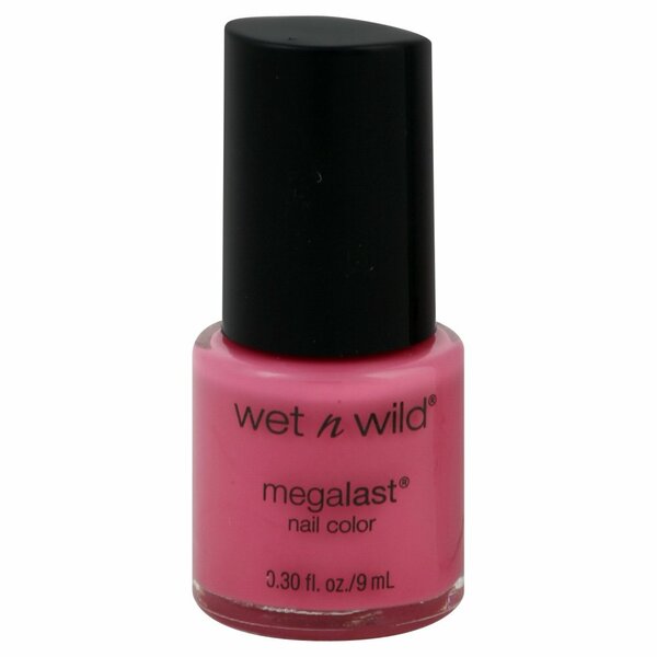Nail polish swatch / manicure of shade wet n wild Candy-licious