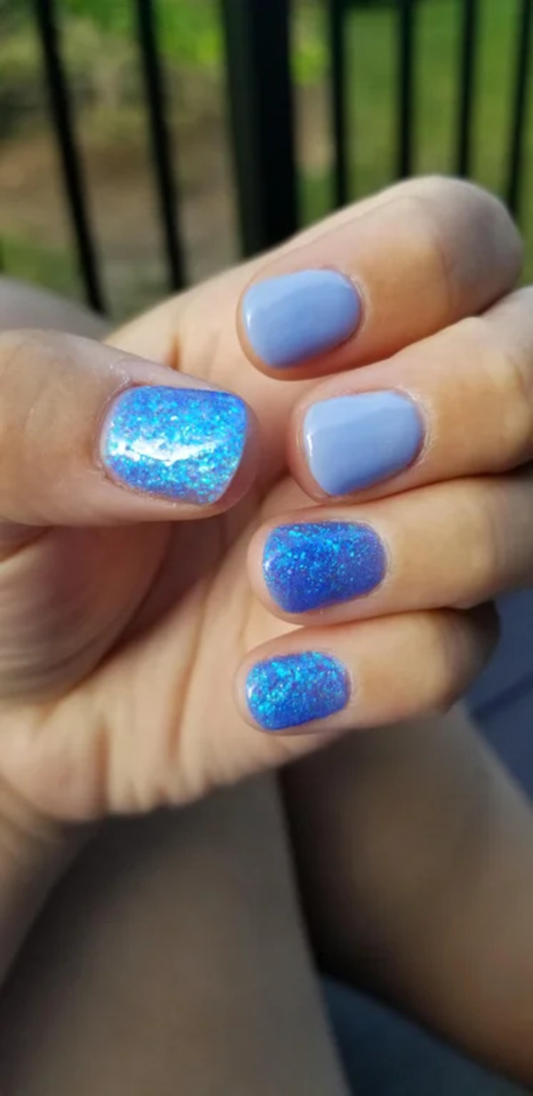Nail polish swatch / manicure of shade Revel Dewdrop