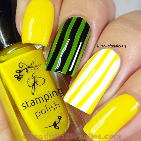 Nail polish swatch / manicure of shade Clear Jelly Stamper You Are My Sunshine
