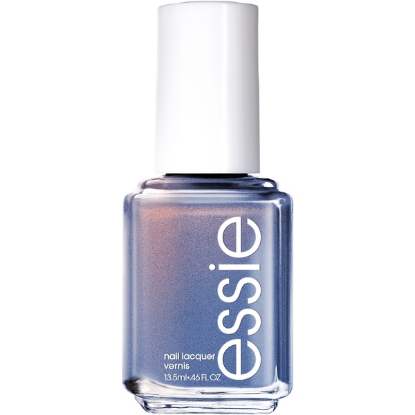 Nail polish swatch / manicure of shade essie Blue-tiful horizon