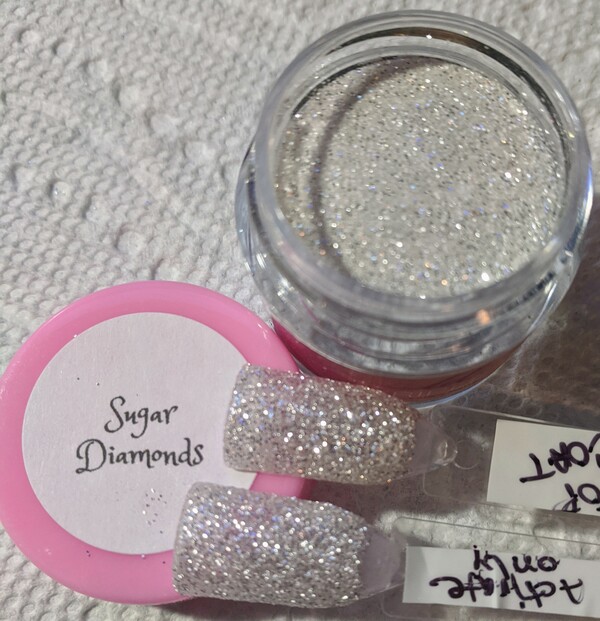 Nail polish swatch / manicure of shade Triple D Sugar Diamonds