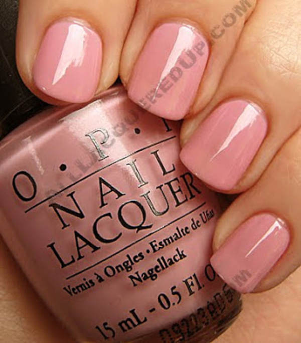 Nail polish swatch / manicure of shade OPI Pink of Hearts 2009