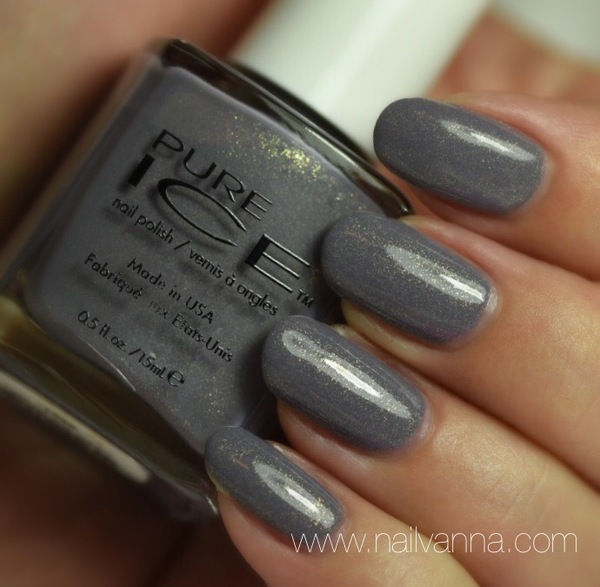 Nail polish swatch / manicure of shade Pure Ice Stone Cold