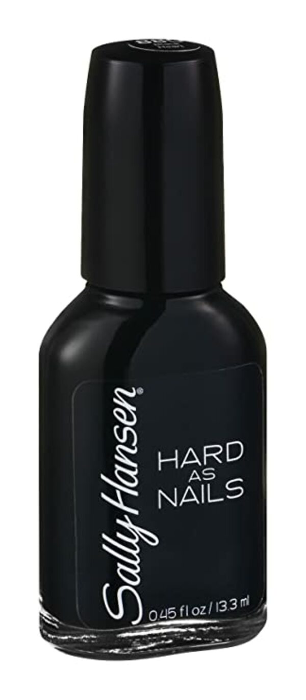Nail polish swatch / manicure of shade Sally Hansen Black Heart